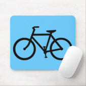 Tapis De Souris silhouette cycliste (Avec souris)