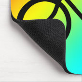 Tapis De Souris silhouette cycliste (Coin)