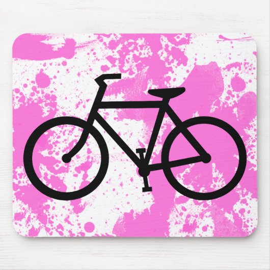 Tapis De Souris silhouette cycliste (Devant)