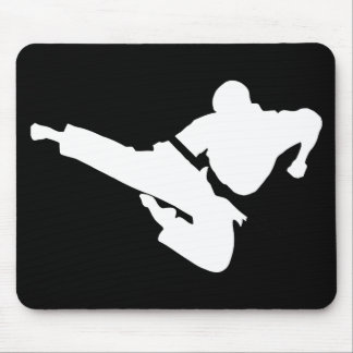 Tapis De Souris silhouette d'arts martiaux