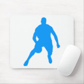 Tapis De Souris Silhouette de basket (Avec souris)