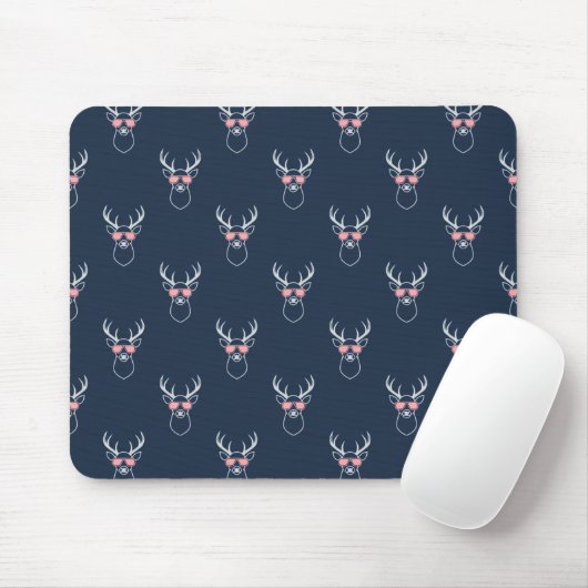 Tapis de souris silhouette de buck (Avec souris)