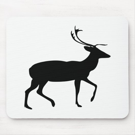 Tapis De Souris Silhouette de cerf (Devant)