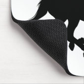 Tapis De Souris Silhouette de cheval de course (Coin)