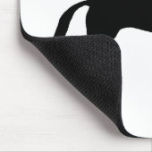 Tapis De Souris Silhouette de cheval de pullover (Coin)