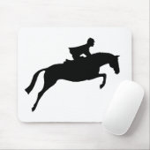 Tapis De Souris Silhouette de cheval de pullover (Avec souris)