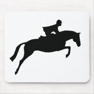 Tapis De Souris Silhouette de cheval de pullover