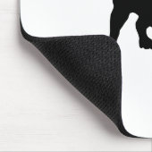 Tapis De Souris Silhouette de chien (Coin)