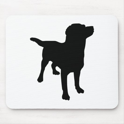 Tapis De Souris Silhouette de chien (Devant)