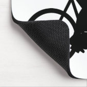 Tapis De Souris Silhouette de cycliste (Coin)