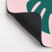 Tapis De Souris Silhouette de feuille tropicale Monstera (Coin)