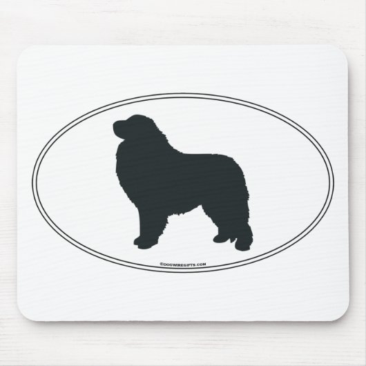 Tapis De Souris Silhouette de Grands Pyrénées (Devant)