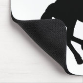 Tapis De Souris Silhouette de la licorne ailée (Coin)