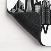Tapis De Souris silhouette de la ville de New York (Coin)