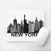 Tapis De Souris silhouette de la ville de New York (Avec souris)