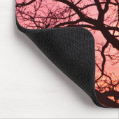 Tapis De Souris Silhouette de l'Arbre Soudé du soir (Coin)