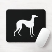 Tapis De Souris Silhouette de Lévrier (Avec souris)