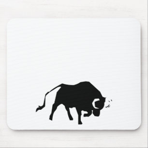 Tapis De Souris Silhouette de remplissage de Taureau