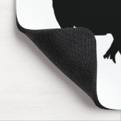 Tapis De Souris Silhouette de rhinocéros (Coin)