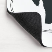 Tapis De Souris Silhouette de Schnauzer (Coin)