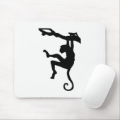 Tapis De Souris Silhouette de singe (Avec souris)