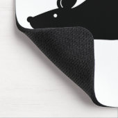 Tapis De Souris Silhouette de souris (Coin)