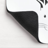 Tapis De Souris Silhouette de visage de lapin (Coin)