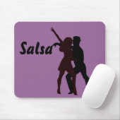 Tapis De Souris Silhouette des danseurs de Salsa (Avec souris)