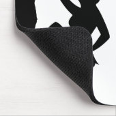 Tapis De Souris Silhouette d'escalade de roche (Coin)