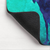 Tapis De Souris Silhouette d'orignal bleu céleste (Coin)