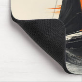 Tapis De Souris Silhouette du bateau à voile Sunrise (Coin)