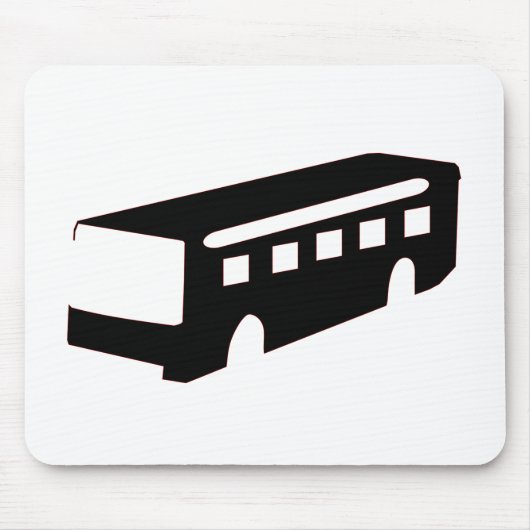 Tapis De Souris Silhouette du bus (Devant)