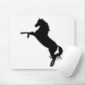 Tapis De Souris Silhouette du cheval arabe (Avec souris)