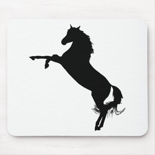 Tapis De Souris Silhouette du cheval arabe (Devant)