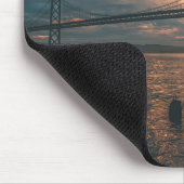 Tapis De Souris Silhouette du pont du Golden Gate (Coin)