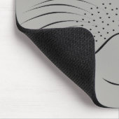 Tapis De Souris Silhouette du visage du phoque (Coin)