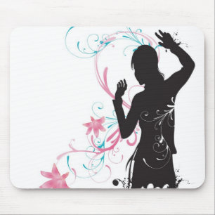 Tapis De Souris Silhouette femelle Mousepad
