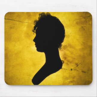 Tapis De Souris "Silhouette femme sur or" mousepad