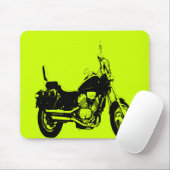 Tapis De Souris Silhouette fraîche de vélo de moto (Avec souris)