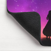 Tapis De Souris Silhouette Girl Watches (Coin)