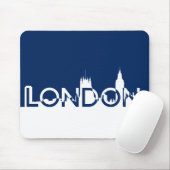 Tapis De Souris Silhouette londonienne (Avec souris)