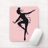Tapis De Souris Silhouette Mousepad de ballerine de Prima (Avec souris)