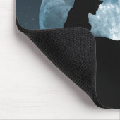 Tapis De Souris Silhouette Mousepad de chat noir (Coin)