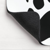 Tapis De Souris Silhouette Mousepad de noir de patte d'ours gris (Coin)