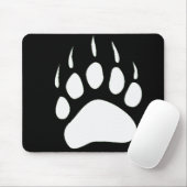 Tapis De Souris Silhouette Mousepad de patte d'ours (Avec souris)