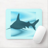 Tapis De Souris Silhouette Mousepad de requin (Avec souris)