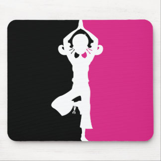 Tapis De Souris Silhouette Mousepad de yoga