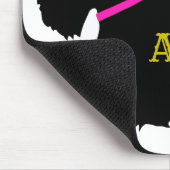 Tapis De Souris Silhouette noire écossaise Terrier, chien écossais (Coin)