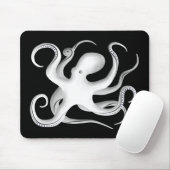 Tapis De Souris Silhouette octopus (Avec souris)
