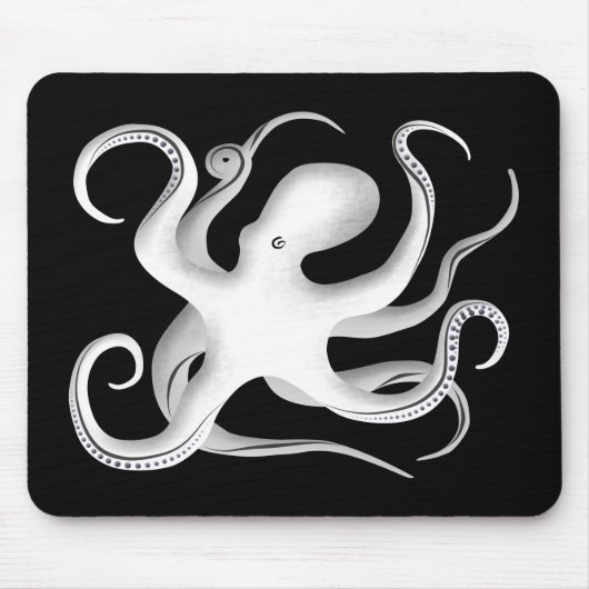 Tapis De Souris Silhouette octopus (Devant)